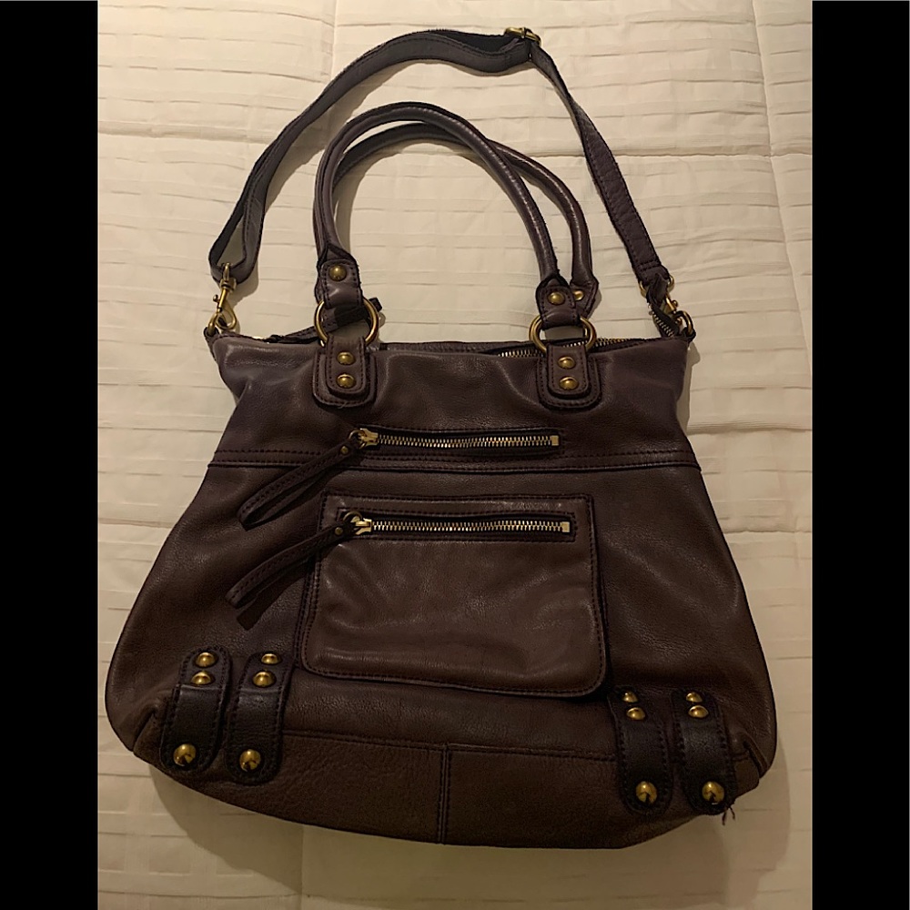 Linea Pelle Purple Handbag